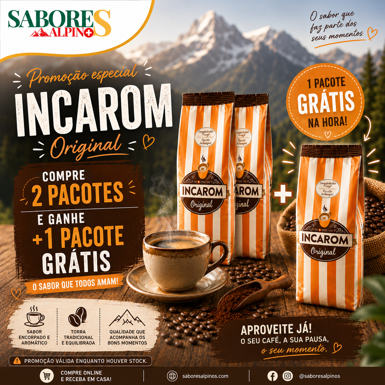 Extrait soluble de café et de chicorée Incarom 2 x 275 g